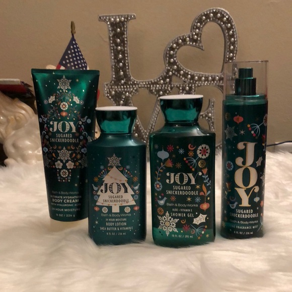 Bath & Body Works Other - NWT Bath & Body Works JOY Sugared Snickerdoodle 4 Piece Bundle Set